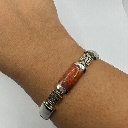 Vintage Black Onyx Lucky Bracelet - 925 Sterling Silver