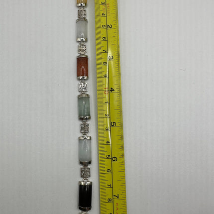 Vintage Black Onyx Lucky Bracelet - 925 Sterling Silver