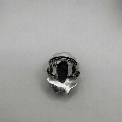 Vintage Rainbow Labradorite Ring Band