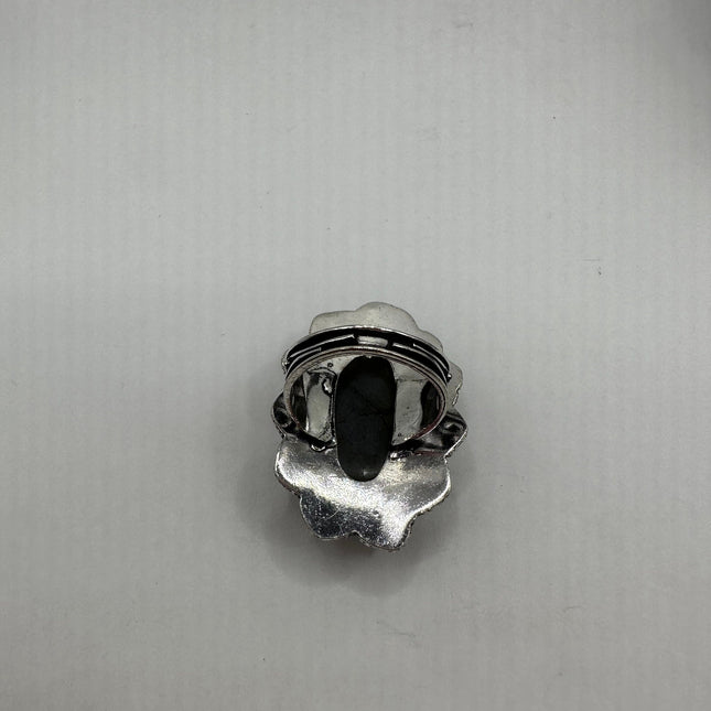 Vintage Rainbow Labradorite Ring Band