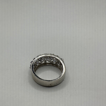 Vintage Silver Ring | Blue Tanzanite Gemstone | 925 Sterling Silver Band Stackable Unique Wedding Statement Ring | Something Blue