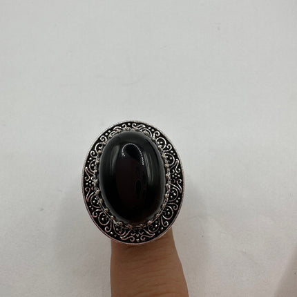 Vintage Black Onyx Ring Band