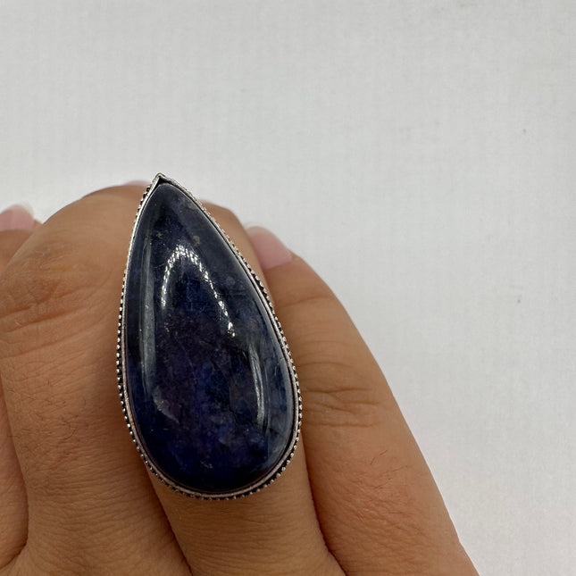 Vintage Blue Lapis Lazuli Cocktail Ring