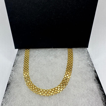 Vintage Chain Golden Sterling Silver Necklace
