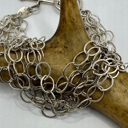 Vintage Mesh Bracelet 925 Sterling Silver