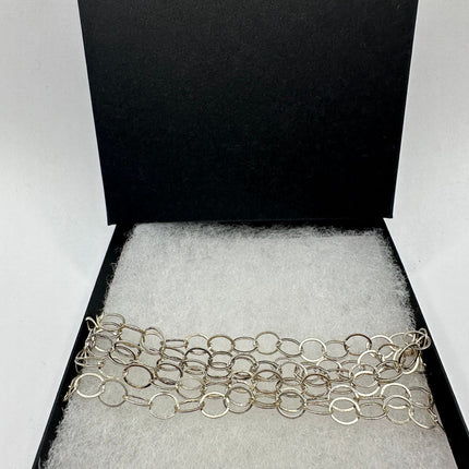Vintage Mesh Bracelet 925 Sterling Silver