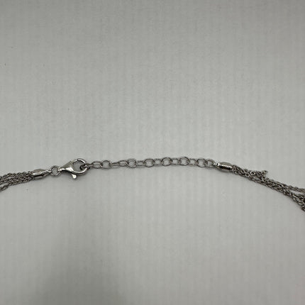Vintage circles 925 Sterling Silver chain Necklace