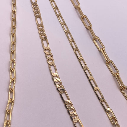 Vintage Look Gold Chain Stacking Layered Bracelets Anklets