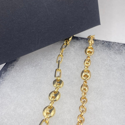 Vintage Look Gold Chain Stacking Layered Bracelets Anklets