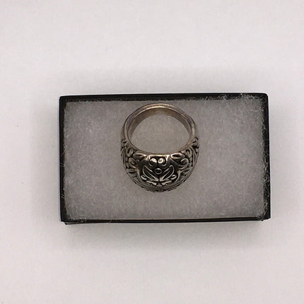 Vintage Boho Statement Ring Band 925 Sterling Silver
