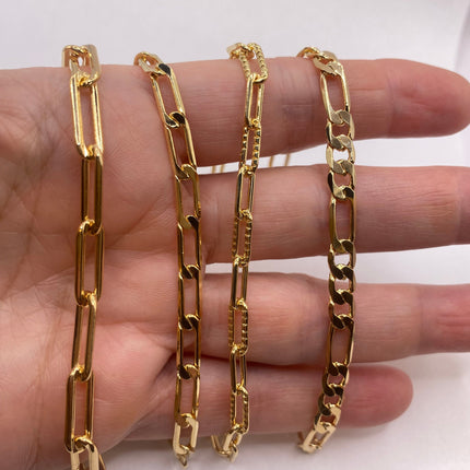 Vintage Look Gold Chain Stacking Layered Bracelets Anklets