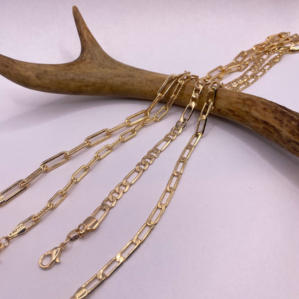 Vintage Look Gold Chain Stacking Layered Bracelets Anklets