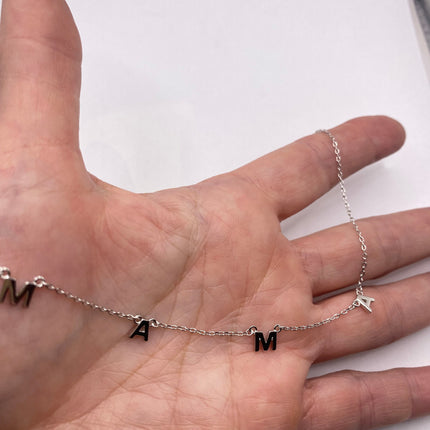 Minimalist Dainty "Mama" Necklace | 925 Sterling Silver Jewelry