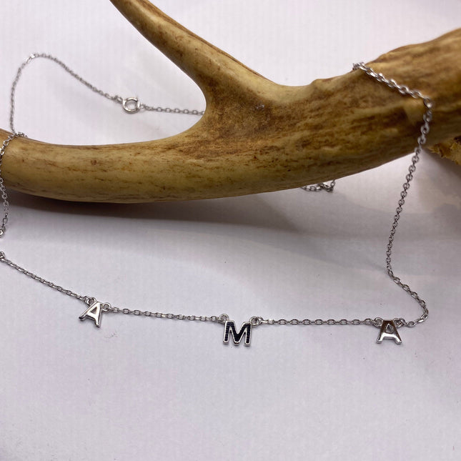 Minimalist Dainty "Mama" Necklace | 925 Sterling Silver Jewelry