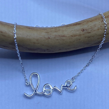 Tiny Silver Bracelet | Love Word Script Charm | 925 Sterling Silver Chain Minimalist Prom Jewelry Everyday Stacking Charm Bracelet