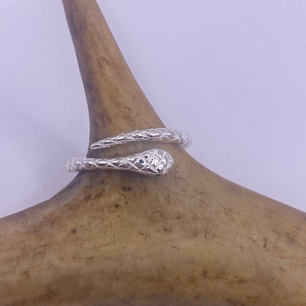 Vintage Tiny Silver Snake Ring | 925 Sterling Silver | Wedding Ring Thumb Band | Unique Serpent Ring | Free US Shipping!