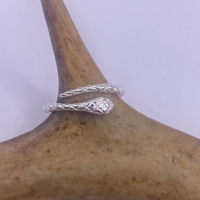 Vintage Tiny Silver Snake Ring | 925 Sterling Silver | Wedding Ring Thumb Band | Unique Serpent Ring | Free US Shipping!