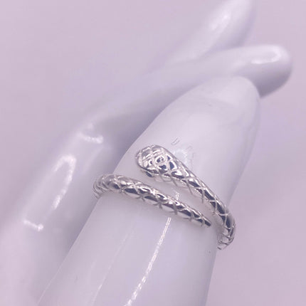 Vintage Tiny Silver Snake Ring | 925 Sterling Silver | Wedding Ring Thumb Band | Unique Serpent Ring | Free US Shipping!