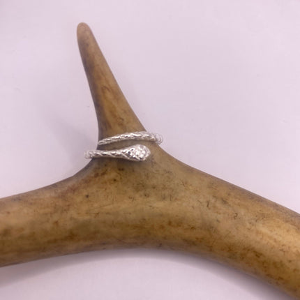 Vintage Tiny Silver Snake Ring | 925 Sterling Silver | Wedding Ring Thumb Band | Unique Serpent Ring | Free US Shipping!