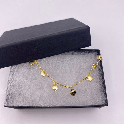 Tiny Gold Necklace | Mini Heart Love Charm | Golden 925 Sterling Silver Dainty Chain Necklace | Stacking Everyday Minimalist Prom Jewelry