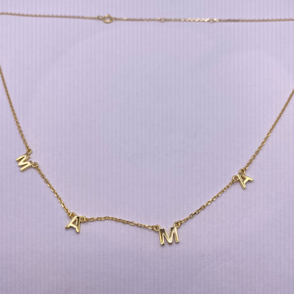 Minimalist Dainty 925 Sterling Silver Mama Love Necklace