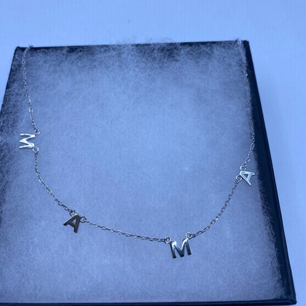Minimalist Dainty "Mama" Necklace | 925 Sterling Silver Jewelry