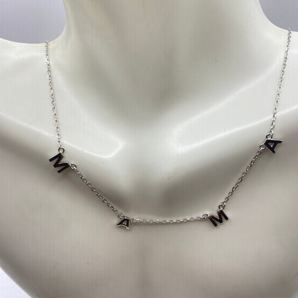Minimalist Dainty "Mama" Necklace | 925 Sterling Silver Jewelry
