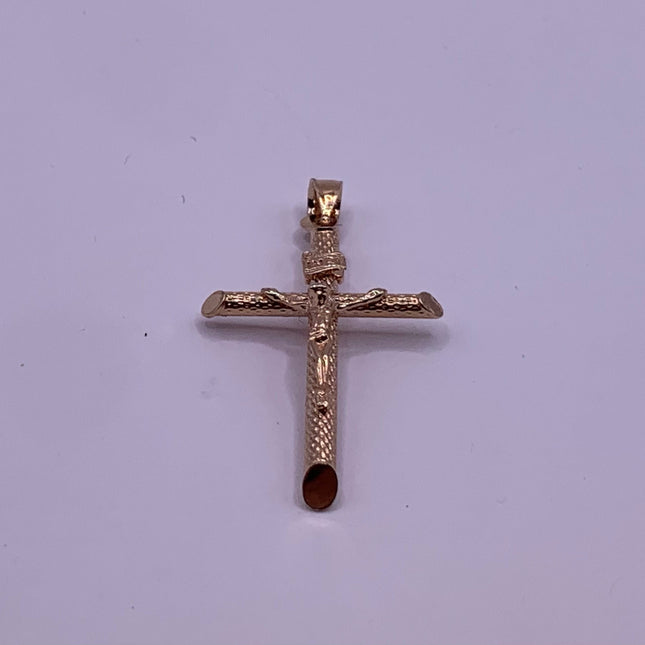 Vintage Gold Pendant | Cross Crucifix Statement Charm Pendant | Golden 925 Sterling Silver Velvet Choker Necklace