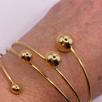 Vintage Modern Gold Ring| 9k Gold Filled Band | Unique Gift Statement Bracelet