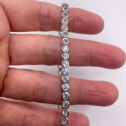 Vintage Silver Tennis Bracelet