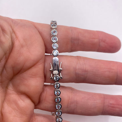Vintage Silver Tennis Bracelet