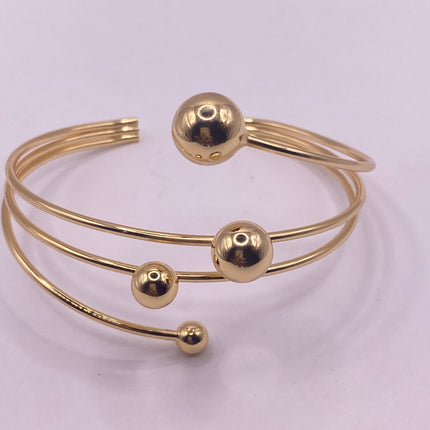 Vintage Modern Gold Ring| 9k Gold Filled Band | Unique Gift Statement Bracelet