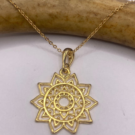 Vintage Gold Pendant Necklace | 9K GF Tiny Tree of Life Love Lucky Memory Charm Delicate Gold Chain | Everyday Stacking Wedding Prom Jewelry