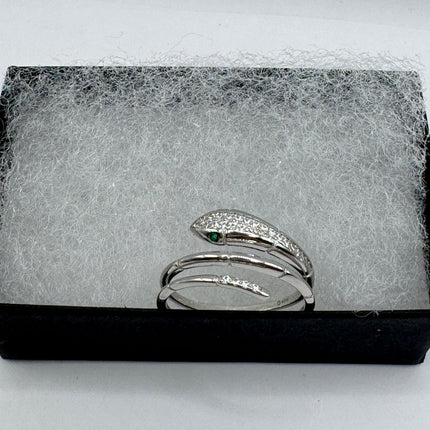 Vintage Tiny Silver Snake Ring | 925 Sterling Silver | Wedding Ring Thumb Band | Unique Serpent Ring | Free US Shipping!