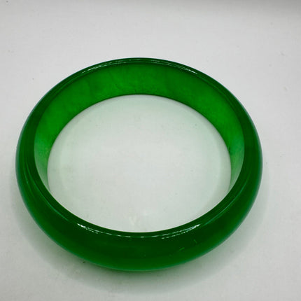 Vintage Green Jade Bangle Bracelet | Aventurine Crystal Lucky Green Jade Bracelet | Bracelet