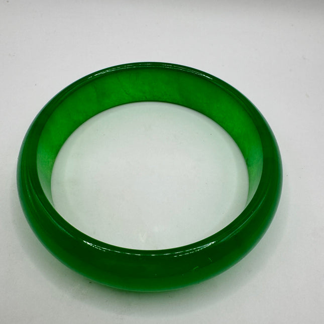 Vintage Green Jade Bangle Bracelet | Aventurine Crystal Lucky Green Jade Bracelet | Bracelet