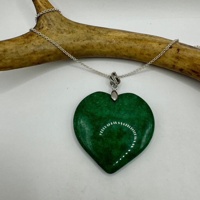 Vintage Green Jade Choker 925 Sterling Silver Necklace