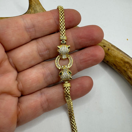 Vintage Silver Tennis Bracelet | Crystal Diamond Cubic Zirconia | 925 Sterling Silver