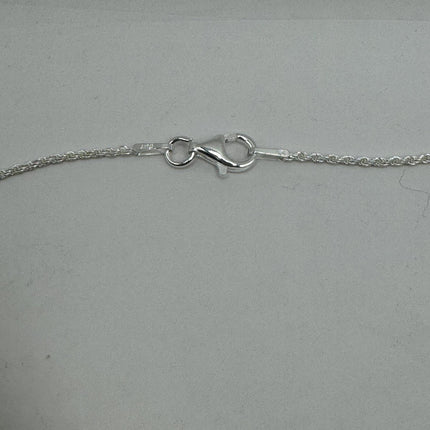 Vintage Silver Necklace | Sterling Silver Rope Link Chain Necklace for Him for Her or for Anyone