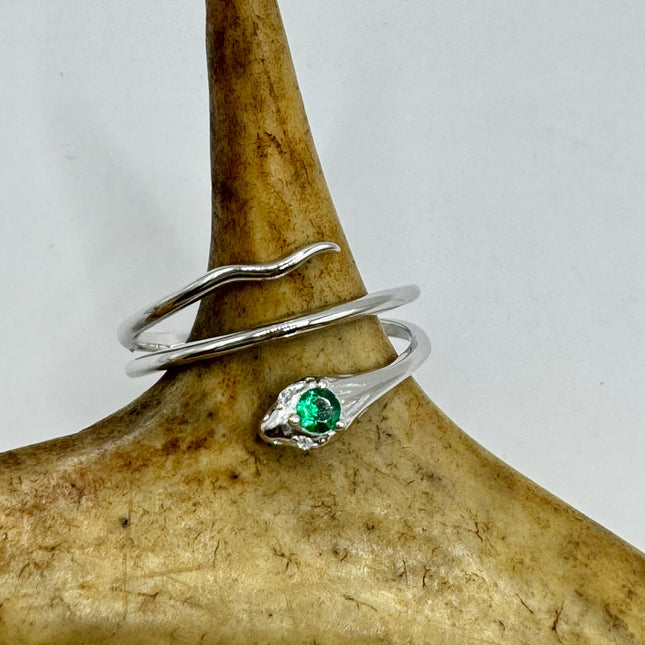 Vintage Snake Ring | 925 Sterling Silver Band | Unique Gift or Statement Serpent Ring