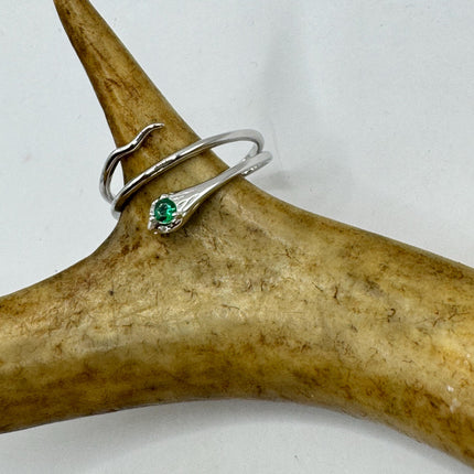 Vintage Snake Ring | 925 Sterling Silver Band | Unique Gift or Statement Serpent Ring