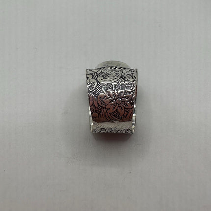 Vintage Rainbow Moonstone Ring Band - Antique Style Design