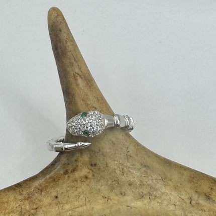 Vintage Tiny Silver Snake Ring | 925 Sterling Silver | Wedding Ring Thumb Band | Unique Serpent Ring | Free US Shipping!