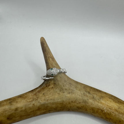 Vintage Tiny Silver Snake Ring | 925 Sterling Silver | Wedding Ring Thumb Band | Unique Serpent Ring | Free US Shipping!