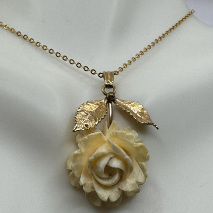 vintage Flower gold filled simple every day minimal necklace