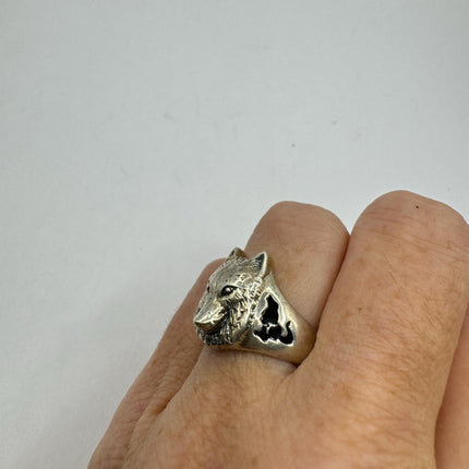 Vintage Tiny Silver Wolf Ring | 925 Sterling Silver - Unique Treasure - Free US Shipping!
