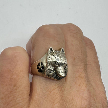 Vintage Tiny Silver Wolf Ring | 925 Sterling Silver - Unique Treasure - Free US Shipping!