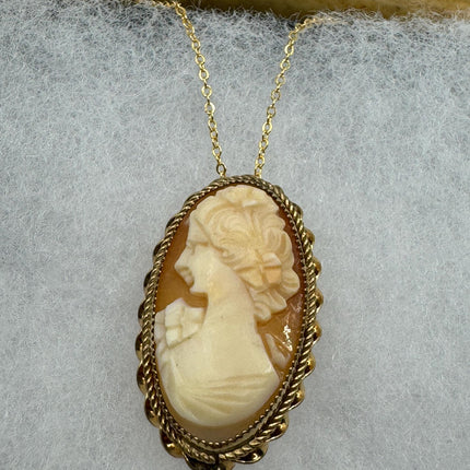 Vintage Cameo Gold Pendant Necklace | 12k GF Tiny Minimal Heart Love Delicate Gold Chain | Everyday Stacking Wedding Prom Jewelry