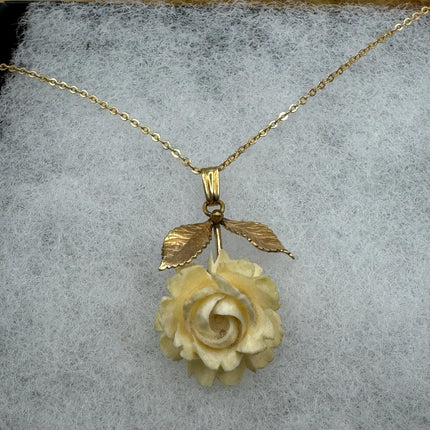 vintage Flower gold filled simple every day minimal necklace