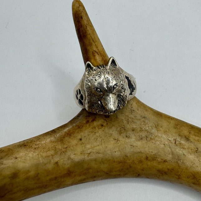 Vintage Tiny Silver Wolf Ring | 925 Sterling Silver - Unique Treasure - Free US Shipping!